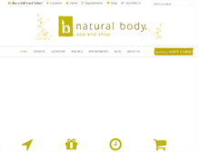 Tablet Screenshot of naturalbody.com
